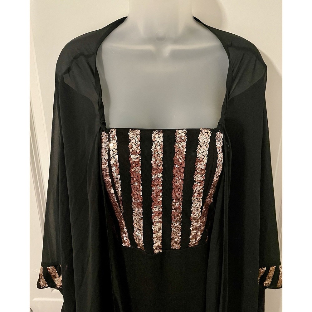 New Giffniseti Cloak Party Dress Size Medium Witchy Whimsigoth Fairy Sequins M - Picture 4 of 11